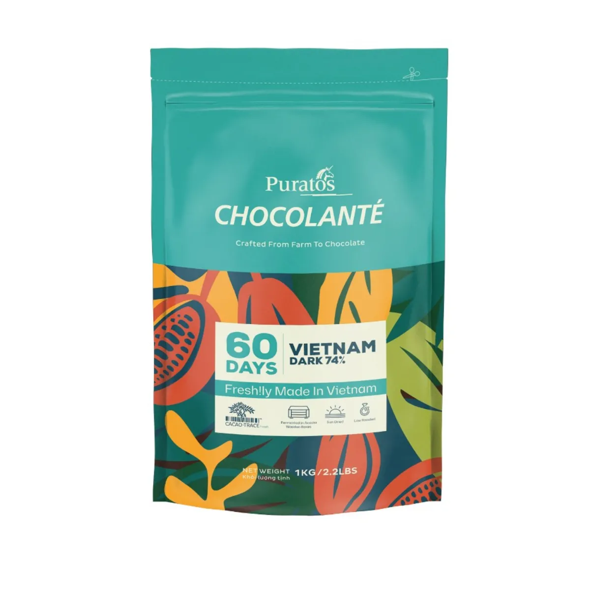 ショコランテ・60デイズ・ベトナム・ダーク 74%CT - Puratos